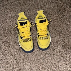 Jordan Kids Yellow and Black Sneakers